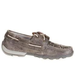 Twisted X Womens Grey Boat Shoe Driving Moc -Twisted X WDM0130 4