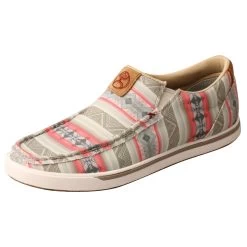 Twisted X Women's Khaki And Pink Aztec Slip On