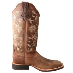 Twisted X Oil Bomber And Floral Square Toe -Twisted X WRS0025.04