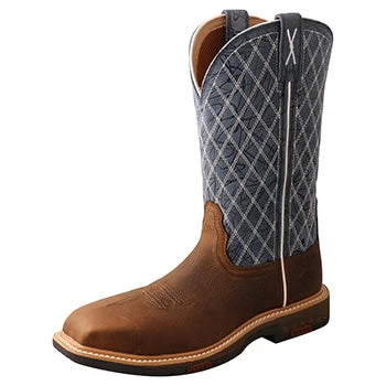 Twisted X Brown And Blue Composite Toe Boots 3 Twisted X Brown And Blue Composite Toe Boots