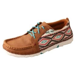 Twisted X Women's Brown Leather Aztec Zero-X Shoes