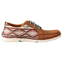 Twisted X Women's Brown Leather Aztec Zero-X Shoes -Twisted X WZX0006 04
