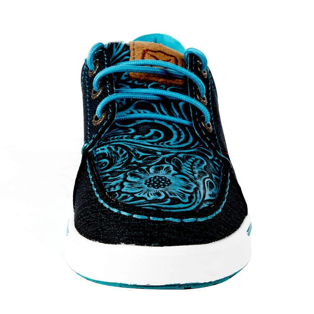 Twisted X Kids Blue Dura TWX Tooled Kicks Casual Shoe 4 Twisted X Kids Blue Dura TWX Tooled Kicks Casual Shoe - Image 2