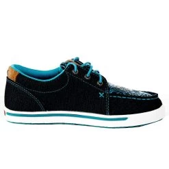 Twisted X Kids Blue Dura TWX Tooled Kicks Casual Shoe 11 Twisted X Kids Blue Dura TWX Tooled Kicks Casual Shoe -Twisted X YCA0011 5