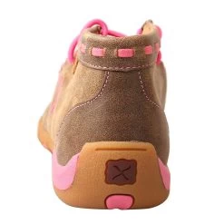 Girl's Twisted X Breast Cancer Awareness Bomber Brown Patchwork Moccasin -Twisted X YDM0026 3