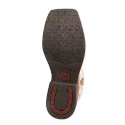 Twisted X Kid's Bomber And White Barbwire Square Toe Boot -Twisted X YTH0010.03