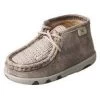 Twisted X Infant Grey Casual Driving Moc -Twisted X ica0012