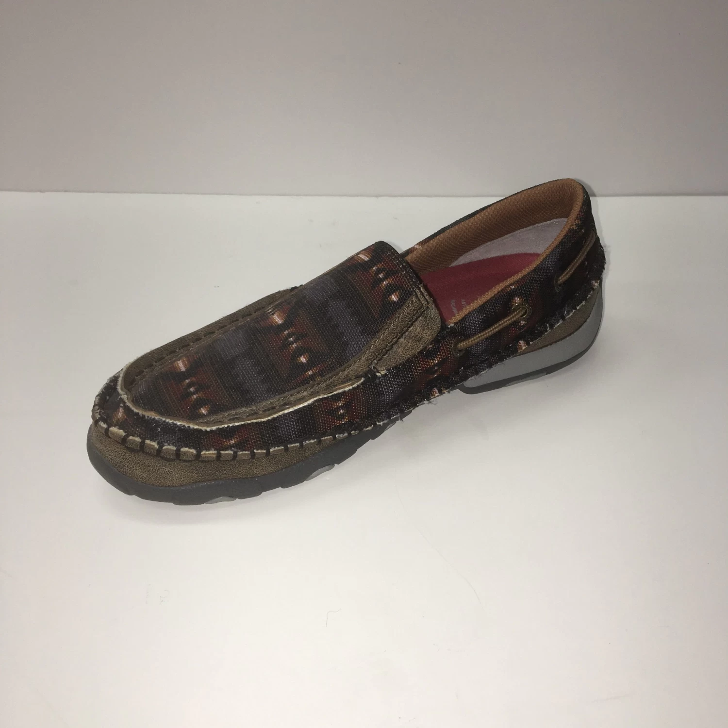 WE Exclusive ~ Twisted X Women's Grey Aztec Slip On Moc 5 WE Exclusive ~ Twisted X Women's Grey Aztec Slip On Moc - Image 3