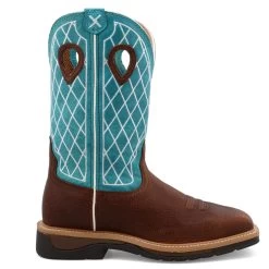 Twisted X Distressed Brown And Turquoise Steel Square Toe Work Boot -Twisted X media 1000x 961c98b8 19c0 4f14 b040 88b7d7f49864
