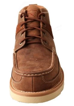TWISTED X Mens Casual Oiled Saddle Steel Toe Shoe (MCAS001) -Twisted X media 08889.1579335366