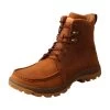 TWISTED X Mens Oblique Toe 6in Oiled Saddle Work Boot (MFSW001) -Twisted X media 16421.1629751888