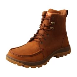 TWISTED X Mens Oblique Toe 6in Oiled Saddle Work Boot (MFSW001)