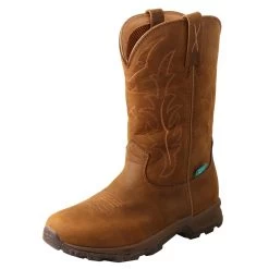 TWISTED X Women's 10in WP Pull-On Distressed Saddle/Saddle Hiker Boot (WHKBW01)