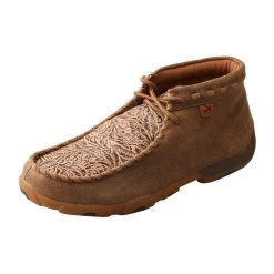 TWISTED X Womens Driving Bomber/Nude Print Moccasins (WDM0080)