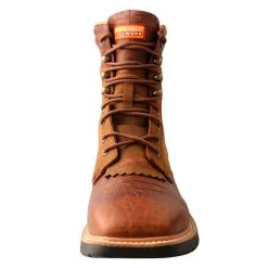 TWISTED X Men's 8in CellStretch Lacer Distressed Saddle And Cognac Boot (MXLW001) -Twisted X media 26518.1649939878