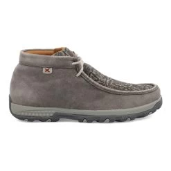 TWISTED X Mens Chukka Driving Moc Gray /Gray Elephant Shoe (MXC0017) -Twisted X media 30806.1668685434