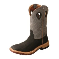 TWISTED X Mens 12in Western With CellStretch Rubberized Work Boot