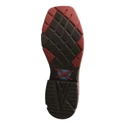 TWISTED X Mens Western Waterproof 12in Smokey Chocolate/Spice Work Boot (MXBW002) -Twisted X media 36610.1664991117