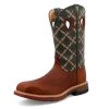 TWISTED X Men's 12in Western Mocha And Slate Work Boot (MXBN002) -Twisted X media 36786.1664809903
