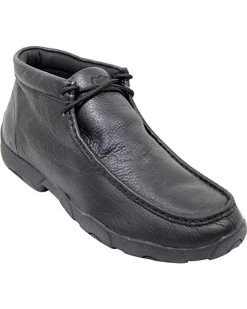 TWISTED X Mens Driving Softy Black Moccasins (MDM0016)