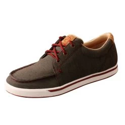 TWISTED X Women's Kicks Dark Grey/Barn Red Casual Shoe (WCA0030)