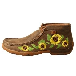 TWISTED X Women's Chukka Bomber/Multi Driving Moc (WDM0128) -Twisted X media 56540.1579336780