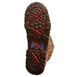 TWISTED X Men's 17in Snake Mossy Oak Bottomland Camo And Brown Boot (MXCBWS1) -Twisted X media 61764.1643811255