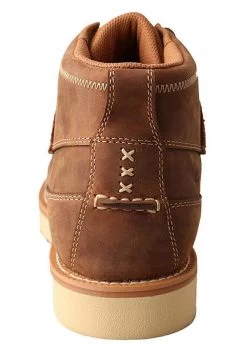 TWISTED X Mens Casual Oiled Saddle Steel Toe Shoe (MCAS001) -Twisted X media 62250.1579335367