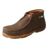 TWISTED X Mens Work Chukka Driving Chocolate Moccasin (MDMNTW1) -Twisted X media 64645.1646252262