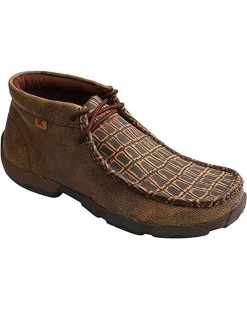 TWISTED X Mens Driving Cayman Print Moccasins (MDM0067)