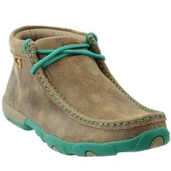 TWISTED X Womens Driving Bomber/Turquoise Moccasins (WDM0020)