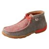 TWISTED X Women's Chukka Grey And Grenadine Driving Moc (WDM0147) -Twisted X media 79847.1642152534