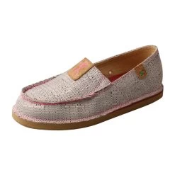 TWISTED X TETWP Slip-On Casual Loafer Light Grey/Pink Shoe (WCL0012)