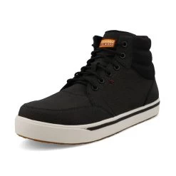 TWISTED X Men's 4in Work Kicks Black Casual Shoes (MCAN006)